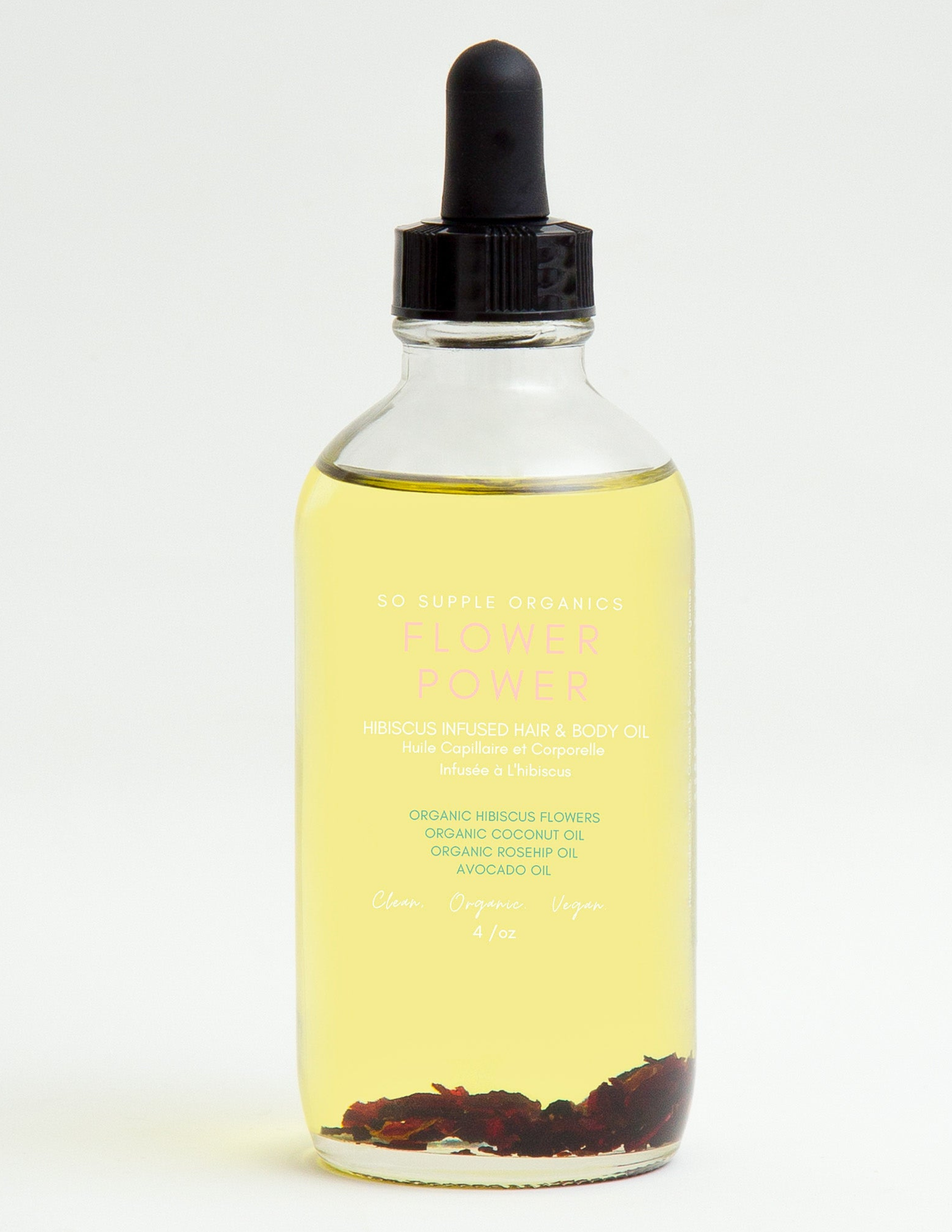 FLOWER POWER Hibiscus Infused Hair & Body Oil