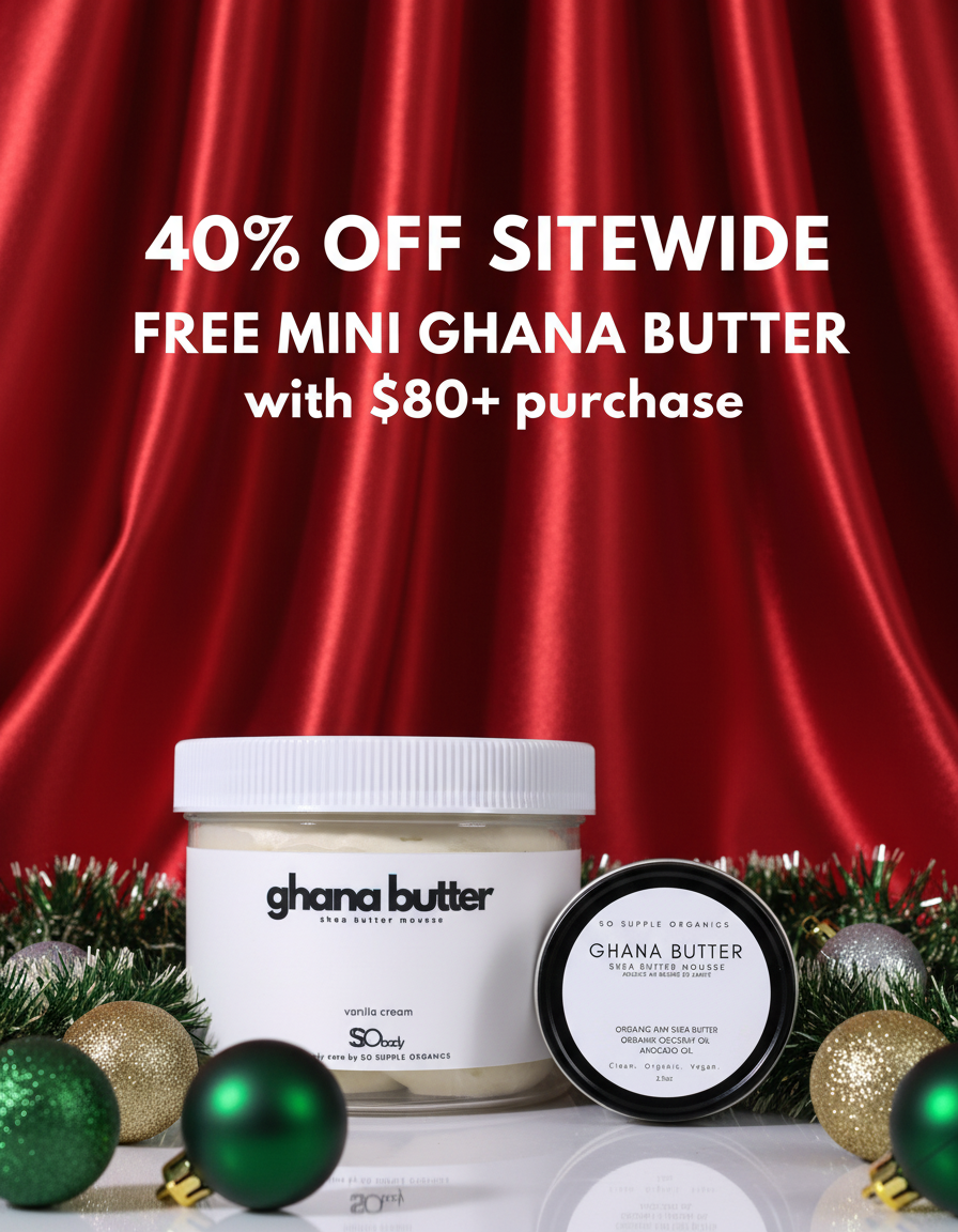 Black Friday Ghana Butter Promotion - Red Satin Curtain