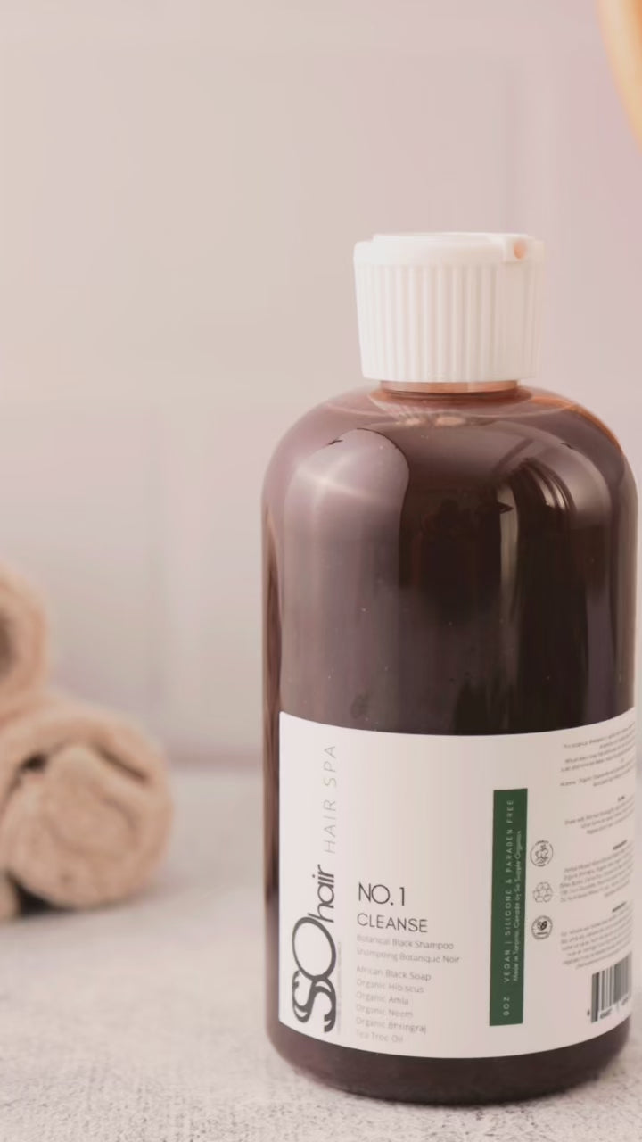 CLEANSE Botanical Black Shampoo- Hair Growth Shampoo