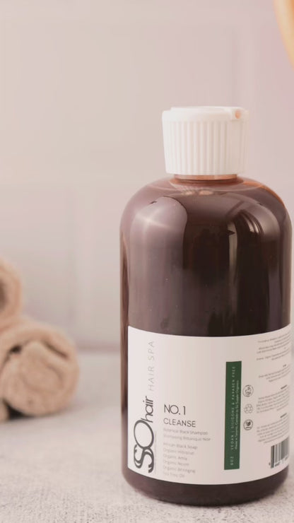 CLEANSE Botanical Black Shampoo- Hair Growth Shampoo