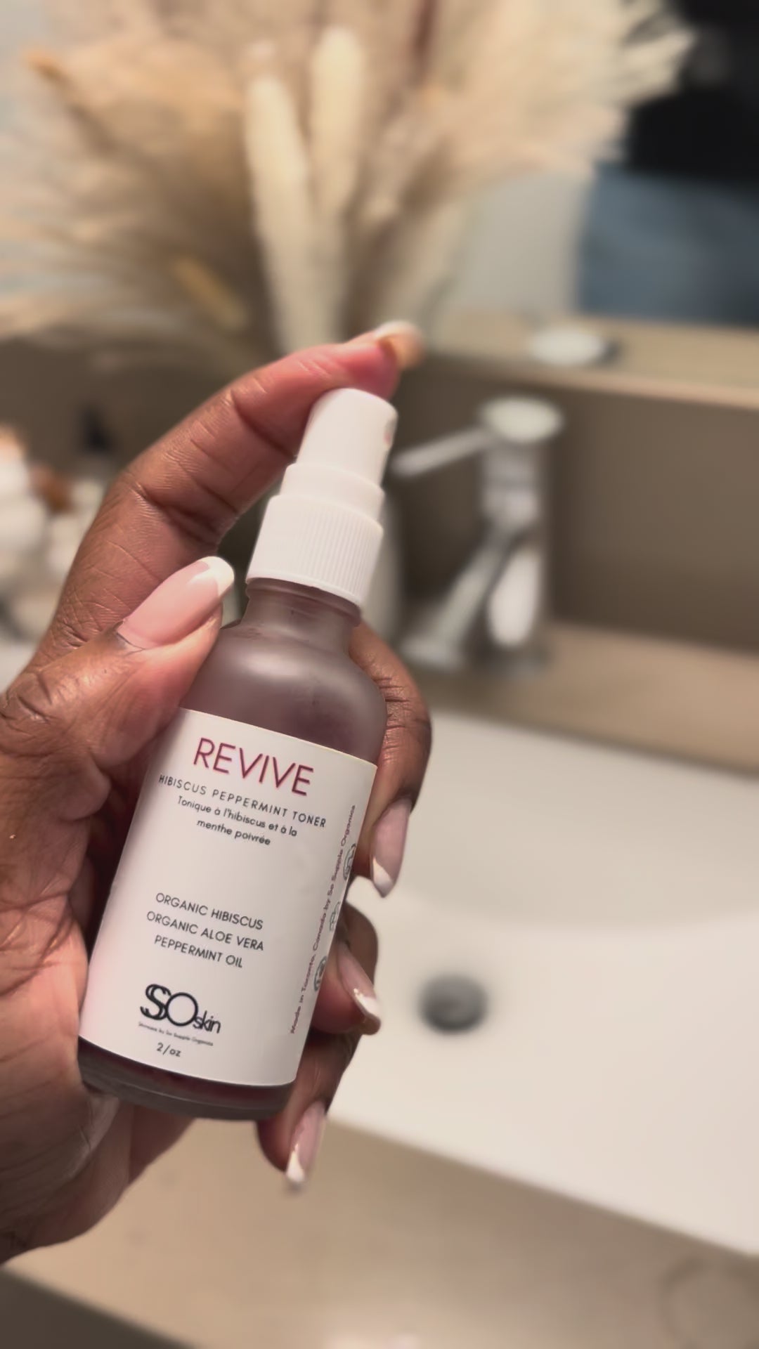 REVIVE Hibiscus Peppermint Facial Toner – Natural, Fragrance Free