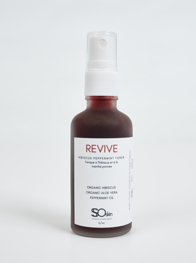 REVIVE Hibiscus Peppermint Facial Toner – Natural, Fragrance Free